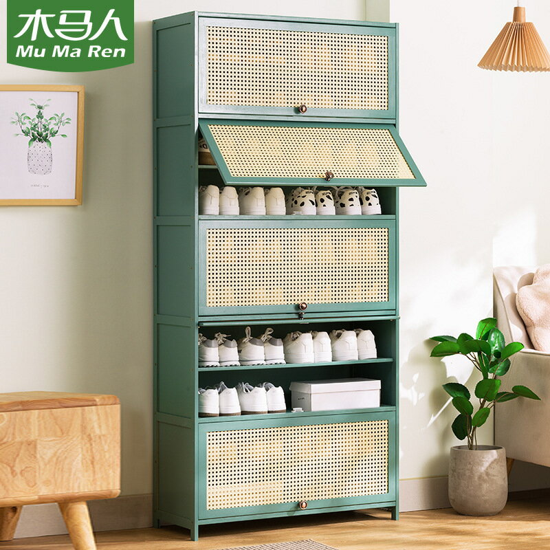 鞋櫃收納架家用現代門口大容量簡易省空間超薄陽臺翻鬥儲物
