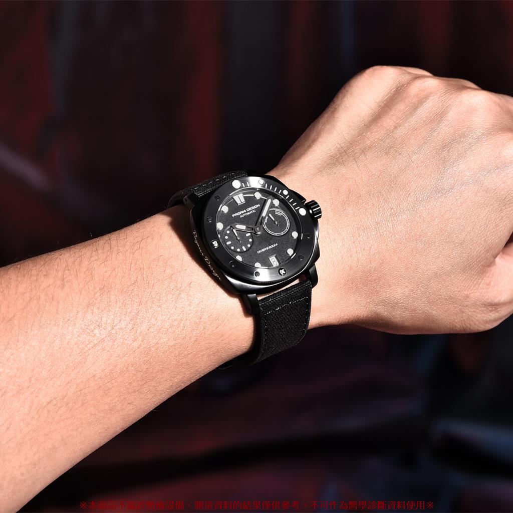 PAGANI DESIGN 豪華機械手錶寬箭頭男士復古月亮手錶自動日曆 AR 藍寶石玻璃 3