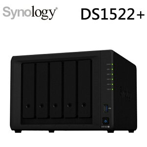 【含稅公司貨】Synology群暉 DS1522+ 5bay 網路儲存伺服器 桌上型NAS (取代DS1520+)