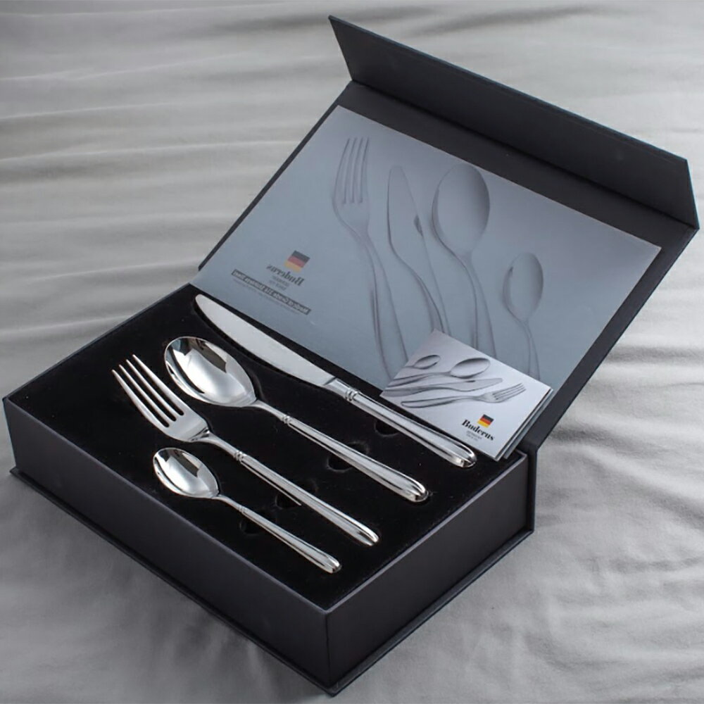 【德國Buderus】316不鏽鋼餐具8件禮盒組-丹麥皇室