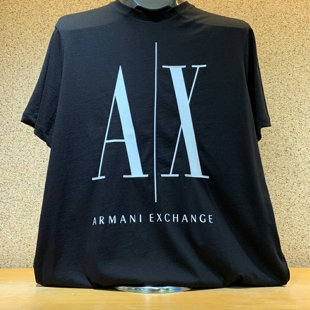 (Little bee小蜜蜂精品)Armani Exchange AX 黑短T-Shirt(零碼款式)(M/L)