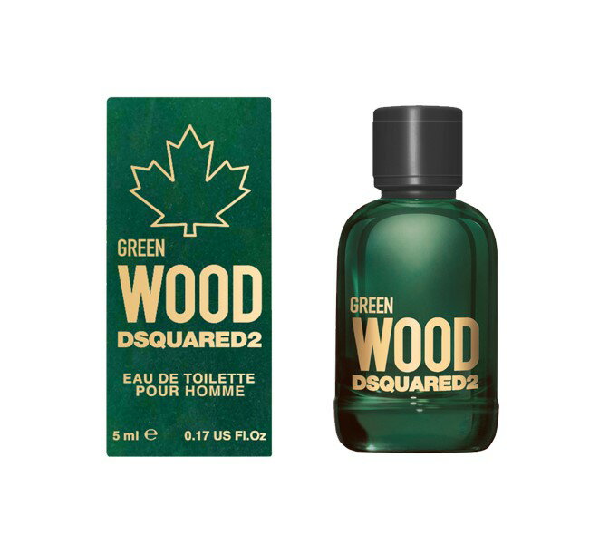 【名美香氛】DSQUARED2 WOOD 心動綠男性淡香水 5ml