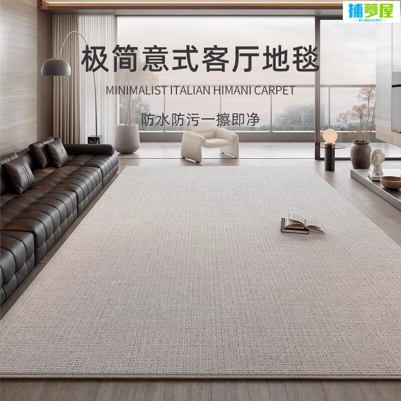 免運開發票 地毯客廳意式極簡2024新款臥室免洗耐髒易打理高階沙發毯家用地墊 快速出貨