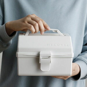 日本Tenma天馬手提工具箱文具零件整理多功能雜物塑料收納盒家用