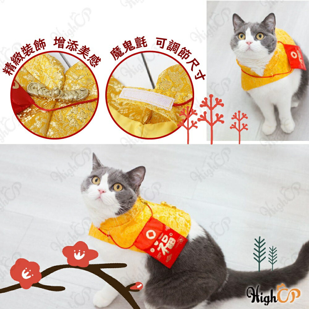 紅包造型披風 刺繡圍脖 新年寵物衣服 貓過年 貓衣服 狗衣服 狗過年 寵物新年衣 貓紅包 狗紅包【1223001】 3