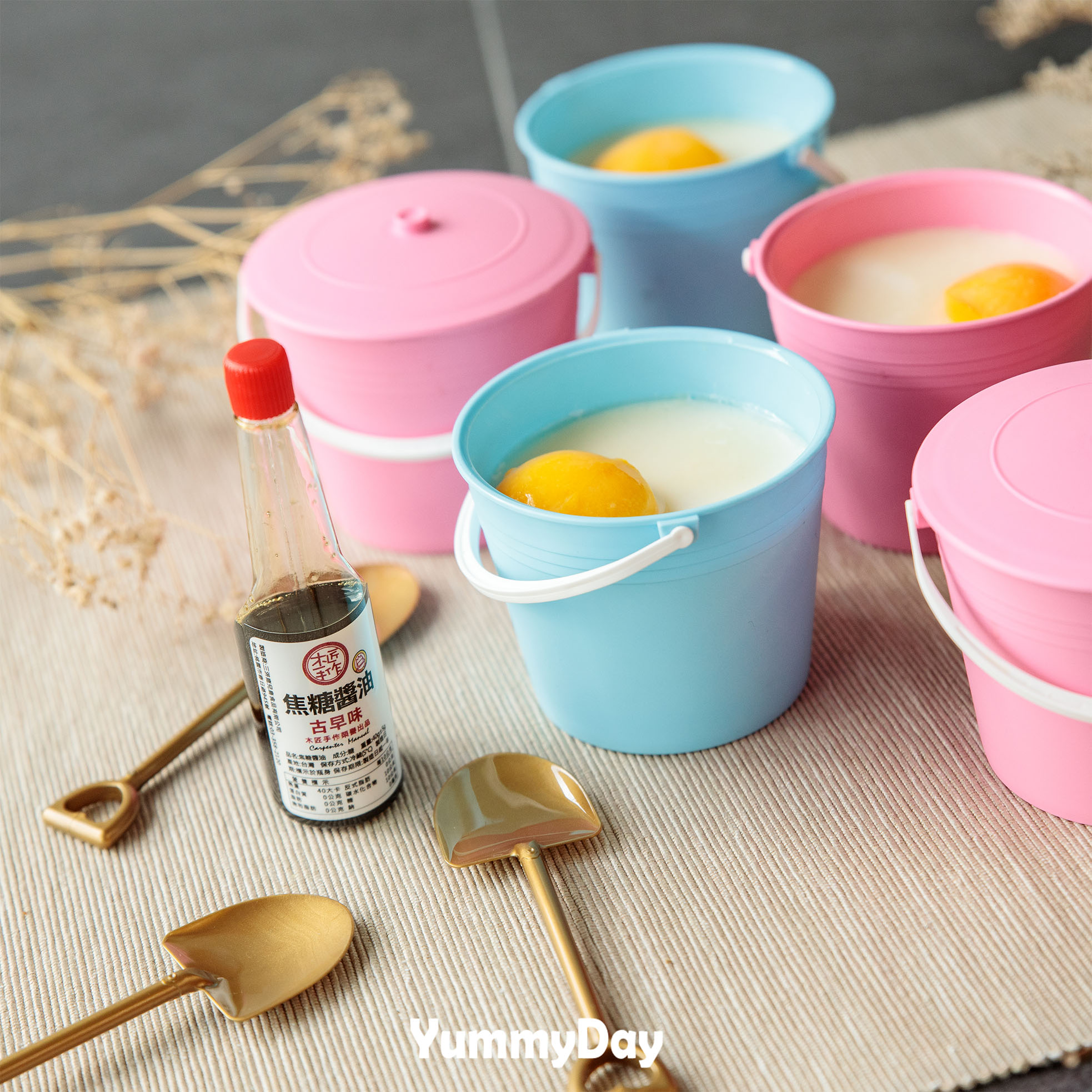 荷包蛋布丁(盒/6入裝)★療癒系甜點★水桶造型荷包蛋布丁【木匠手作】 3