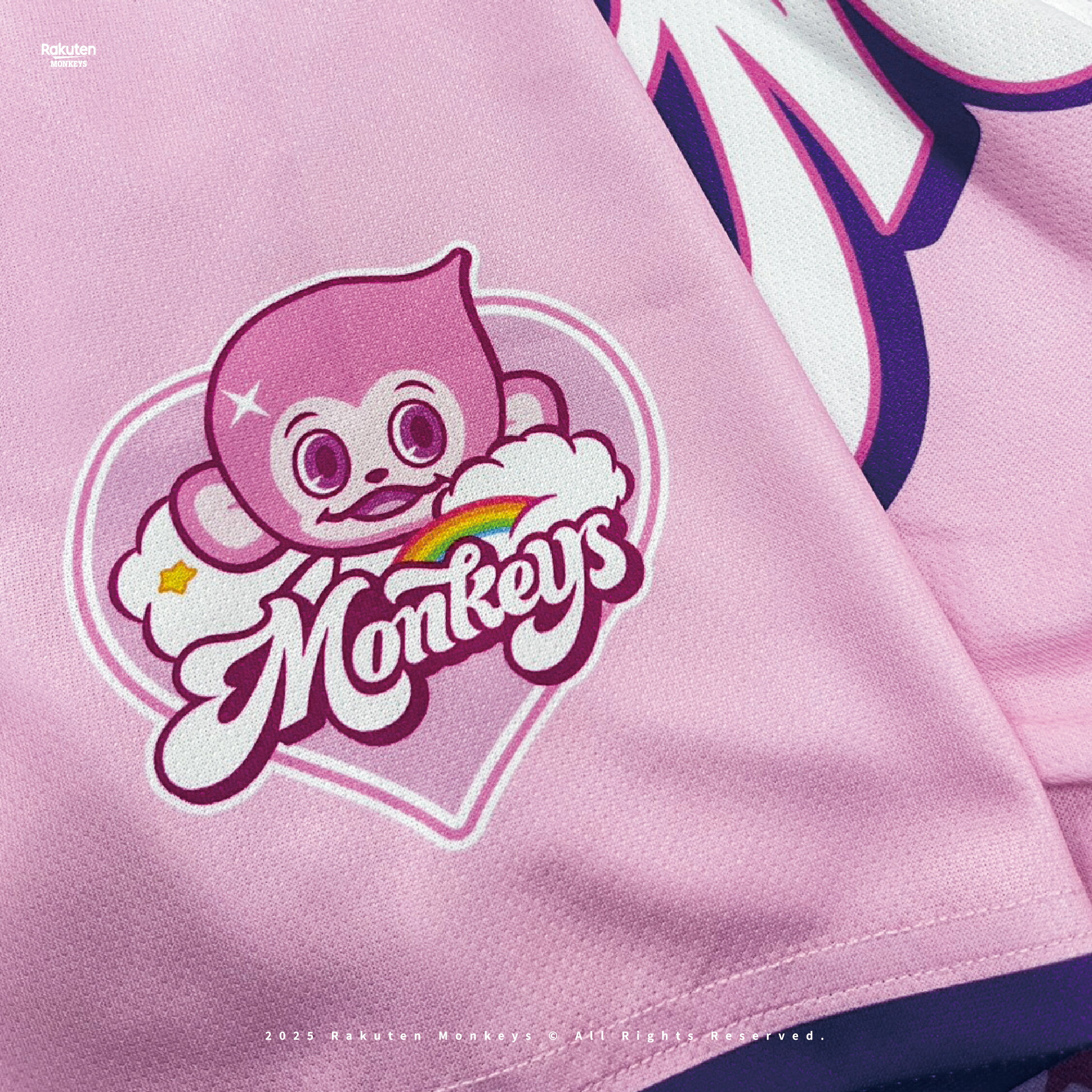 Cure Bears キュアベア　楽天モンキーズ　 応援　ユニフォーム ピンク Cure Bears キュアベア 楽天モンキーズ 応援 ユニフォーム ピンク