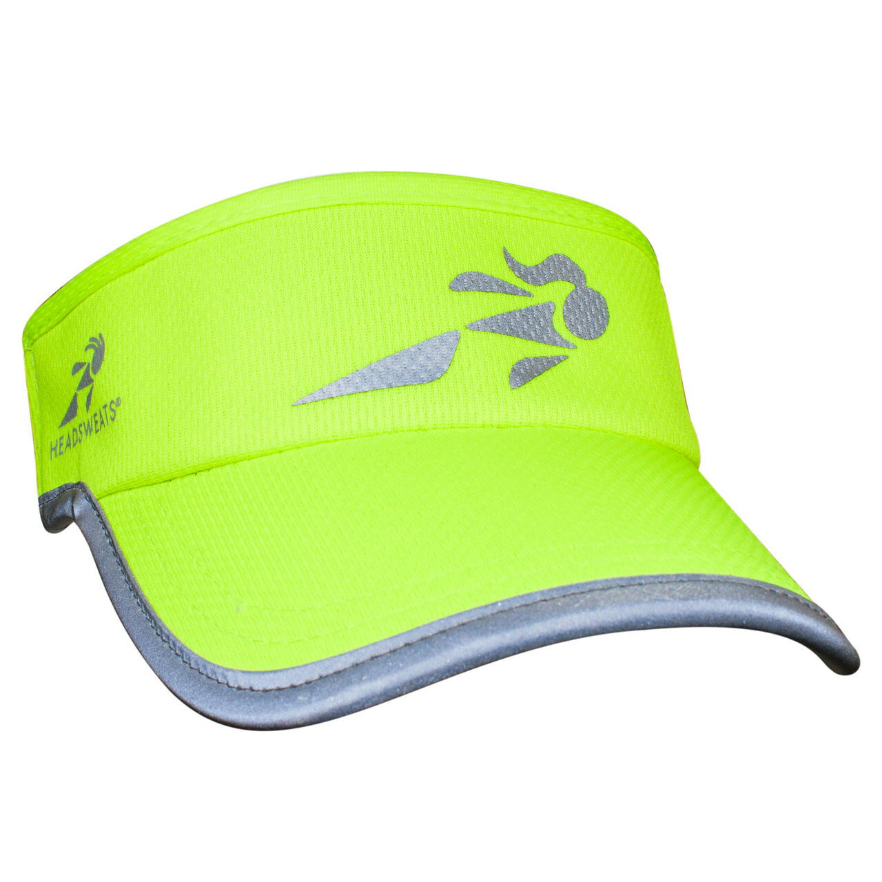 HEADSWEATS 汗淂 高亮度反光遮陽帽 (螢光黃 女孩LOGO)