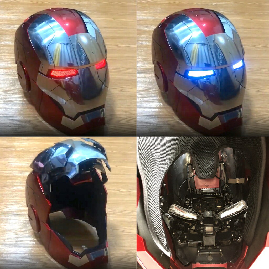 ISONA AUTOKING 1:1 鋼鐵人頭盔 MK5頭盔 MK7頭盔 鋼鐵人面具 鋼鐵人電動頭盔 鋼鐵人聲控頭盔 3
