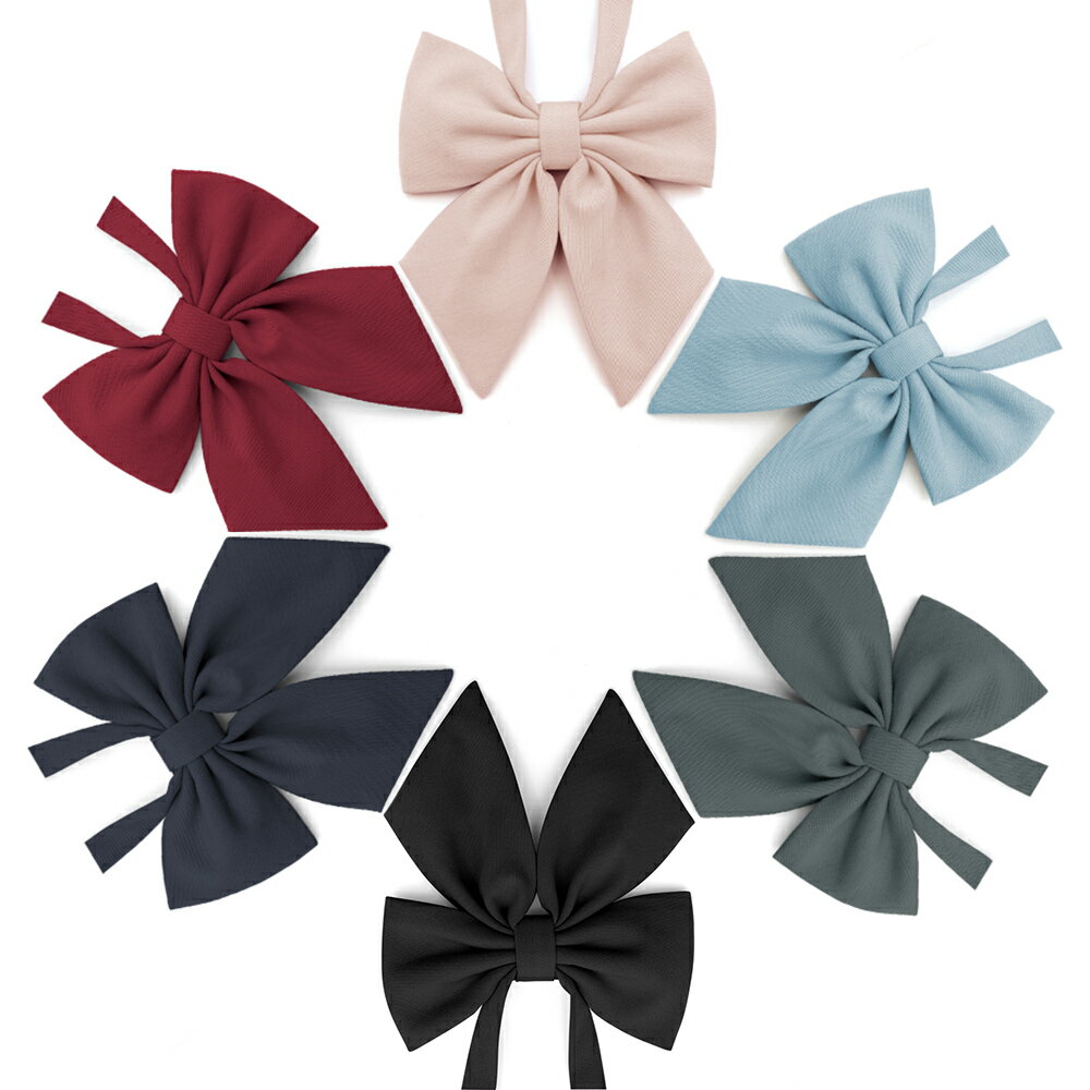 領結領帶JK素色羽根延長帶領結蝴蝶結 學生女校供飾品小物【淘夢屋】