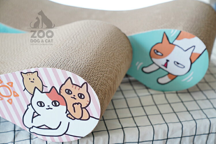 ZOO│MISSPET大號貓抓板沙發瓦楞紙磨爪睡床寵物玩具窩大沙發貓用