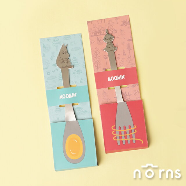 Moomin姆明不鏽鋼叉匙- Norns Original Design姆明 小不點 正版授權304不銹鋼湯匙叉子 立體造型餐具