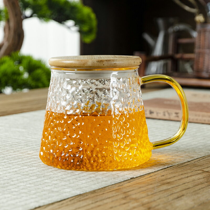 茶壺玻璃錘紋水壺單壺家用煮茶耐高溫花茶茶具套裝過濾泡茶壺