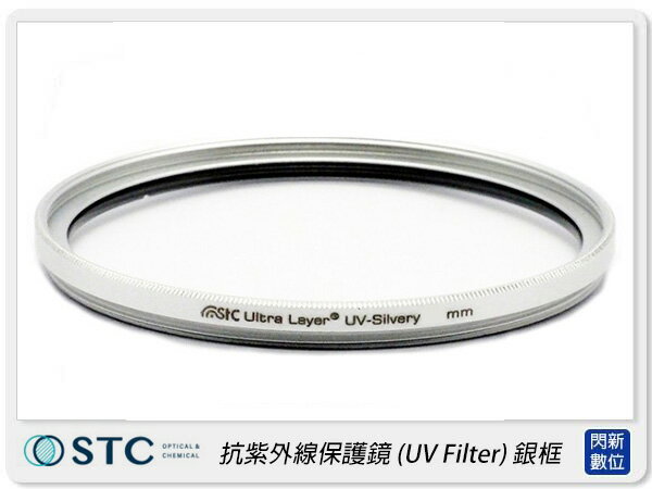STC 雙面長效防潑水膜 鋁框 抗UV 保護鏡 銀框 46mm(46,公司貨)【APP下單4%點數回饋】