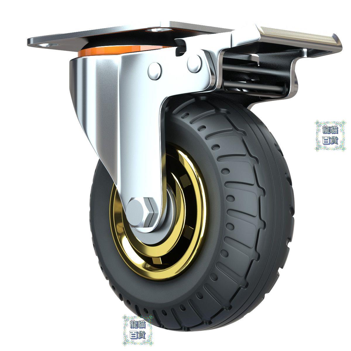 萬向輪 輪3寸4寸5寸輪輪耐磨橡輪靜音輪手推車腳輪滑輪