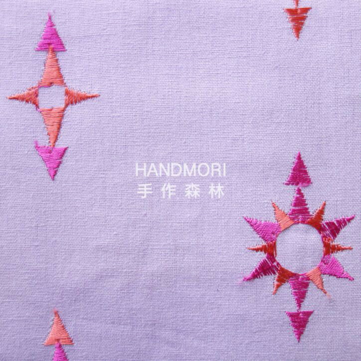 手作森林 日本製 棉麻 A1996 粉底刺繡 刺繡