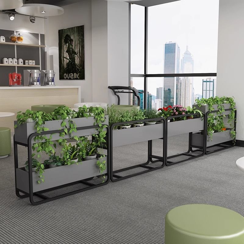 花架 隔斷花架 花槽 辦公室隔斷 咖啡店隔斷裝飾花槽 辦公室屏風隔斷鐵藝隔斷置物架餐廳圍欄展示架咖啡廳裝飾書架花架