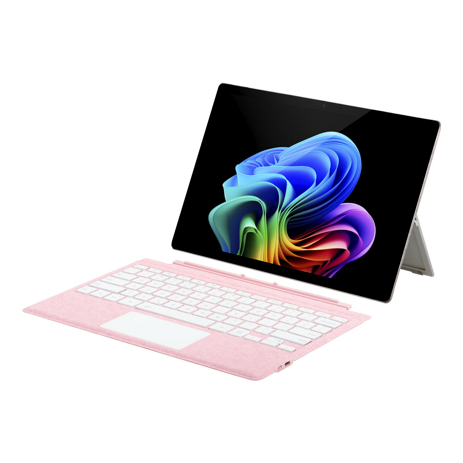 適用微軟Surface鍵盤pro5平板電腦七彩背光藍芽pro76鍵盤殼