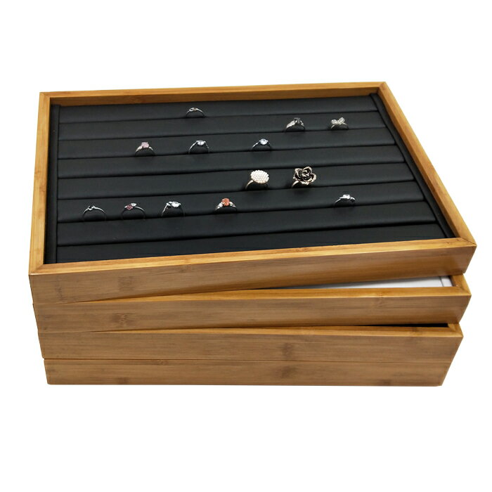 竹實木珠寶項鏈手鏈手鐲戒指耳釘首飾盤飾品收納盤展示陳列道具