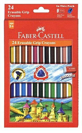 Faber-Castell握得住可擦拭蠟筆24色 *122924