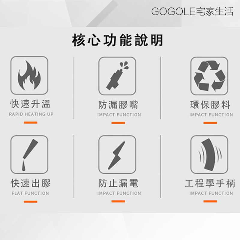 TOPFORZA 拓伏銳 100W工業級熱熔膠槍 HG-9605 2