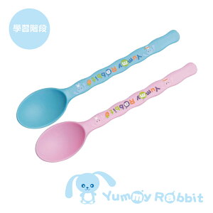 亞米兔YummyRabbit 幼兒學習湯匙組(2入裝) 藍色/粉色