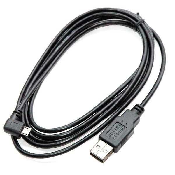 Fujiei Micro B左彎充電傳輸線180CM /USB A公-micro USB左彎充電傳輸線1.8M