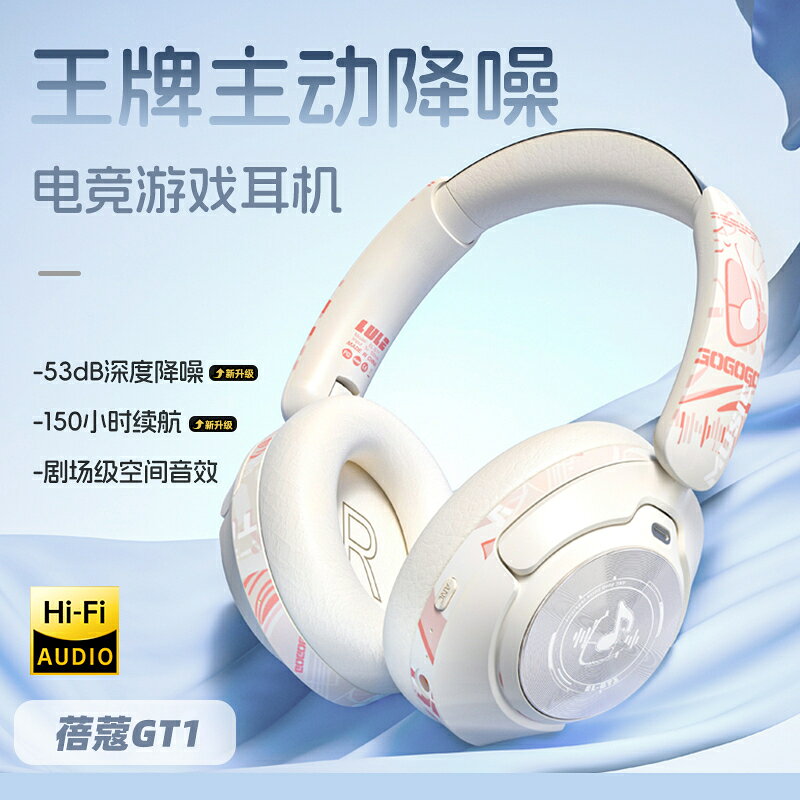 蓓蔻柏林之聲主動降噪藍牙耳機頭戴式無線遊戲耳麥適用索尼復古【宜家良品百貨】
