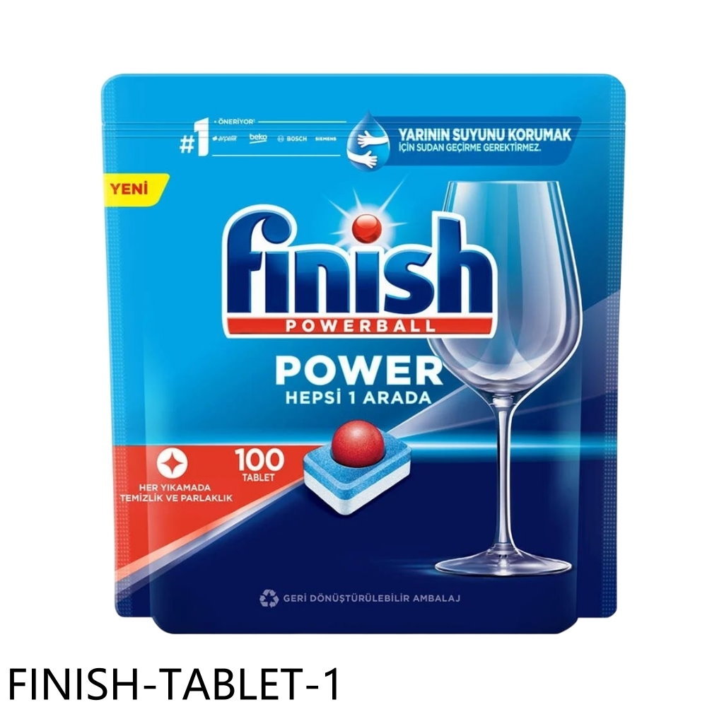 APP下單4%點數★FINISH【FINISH-TABLET-1】洗碗錠100入全效合一洗碗塊洗滌球1盒組洗碗機配件