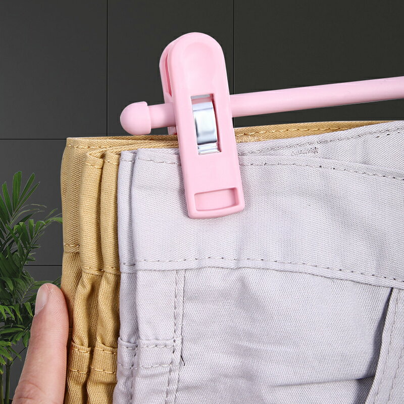 褲夾子家用掛jk衣架無痕制服裙夾防炸褶強力褲架子帶晾曬格裙衣架