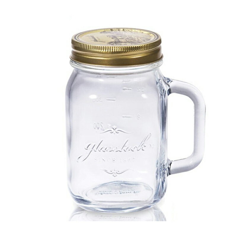 Glasslock經典玻璃密封罐附手柄750ml沙拉罐梅森瓶-大廚師百貨