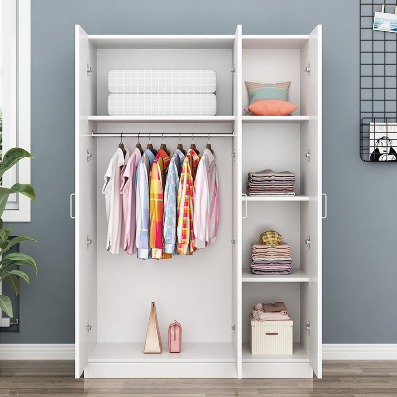 出租房衣櫥衣櫃簡易組裝簡約經濟型實木質板式兒童臥室收納小