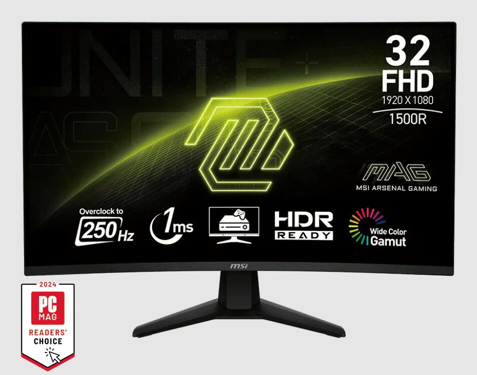 MSI 微星 MAG 32C6X 32吋 250Hz 1500R 曲面螢幕 螢幕 電腦螢幕