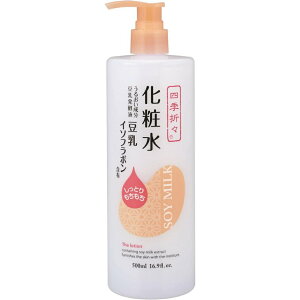 【櫻田町】四季折々 豆乳イソフラボン 化粧水 熊野油脂 500ml