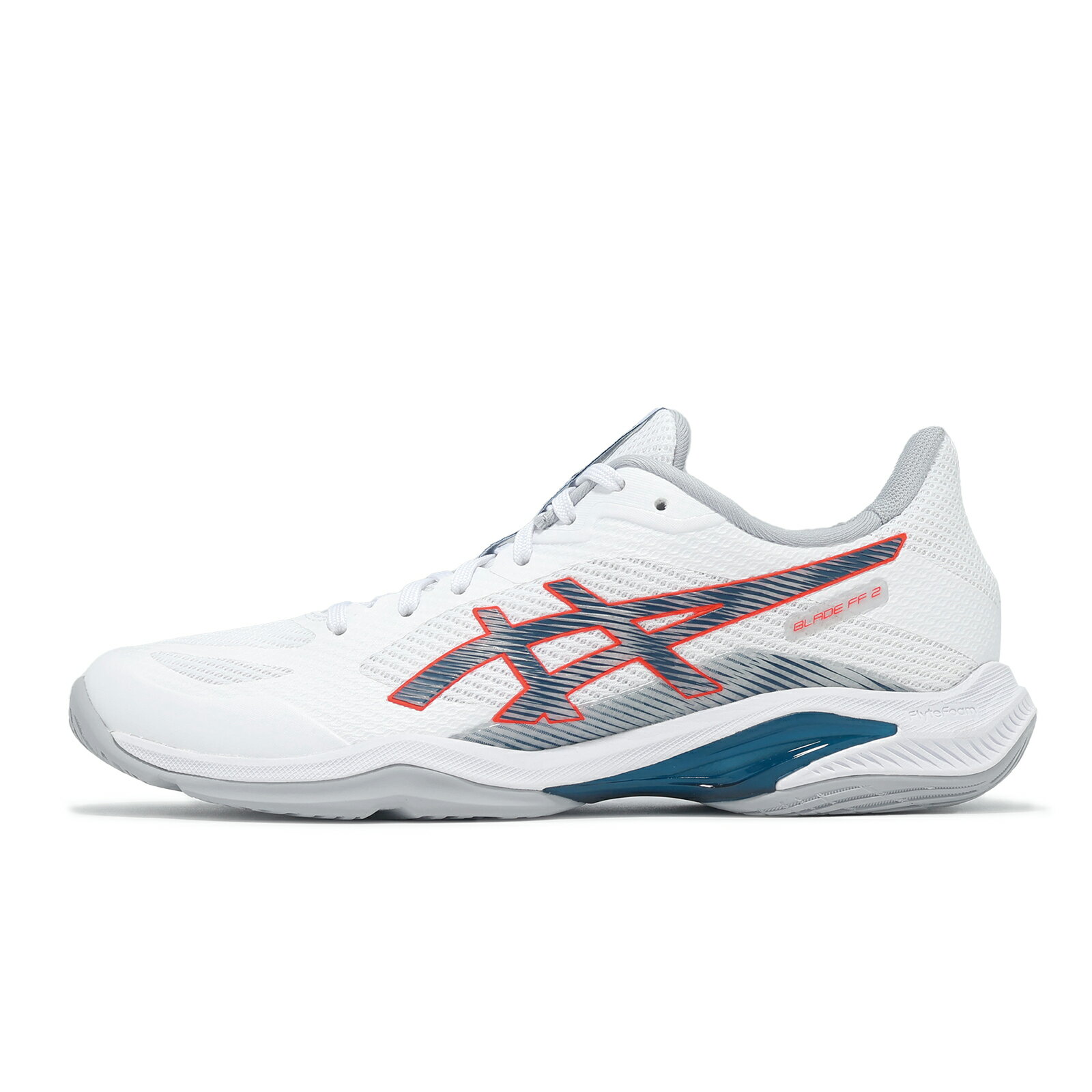 Asics 羽球鞋 Blade FF 2 男鞋 女鞋 白 藍 抗扭 室內運動 運動鞋 亞瑟士 1071A117100