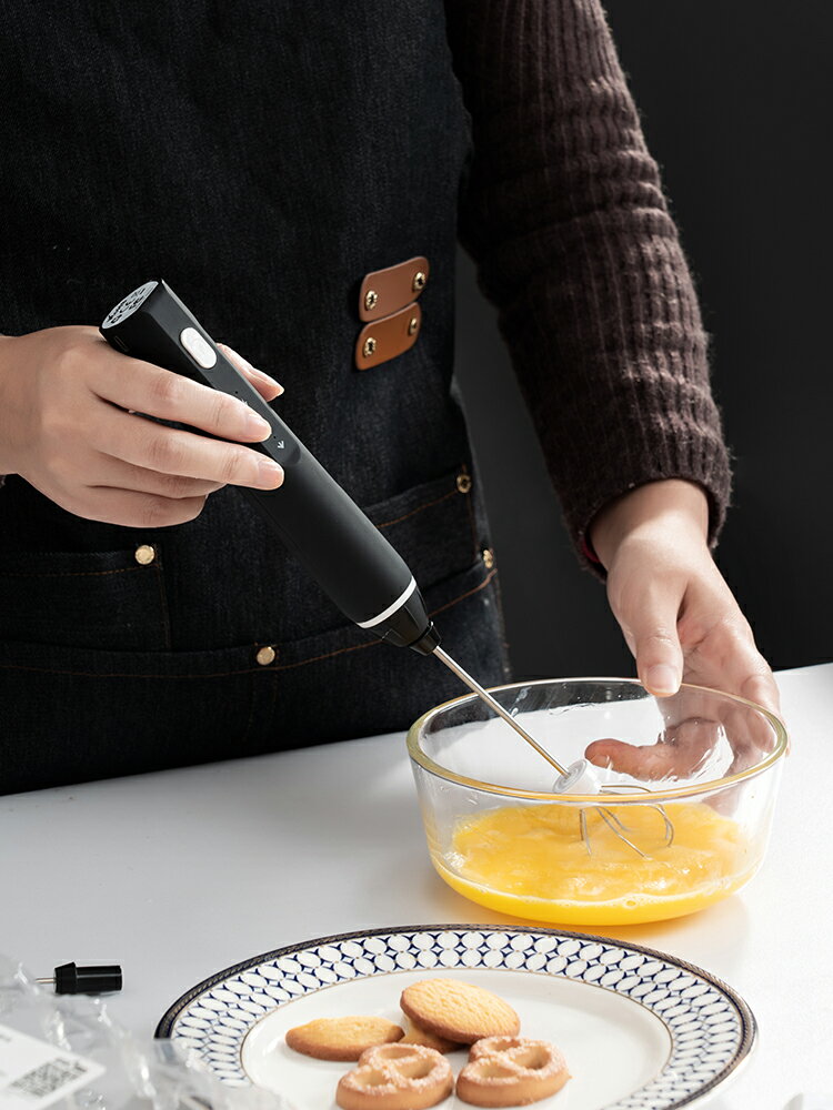 家用電動打蛋器迷你小型攪拌棒充電廚房奶油打發器攪拌器
