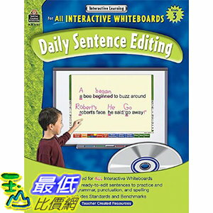 <br/><br/>  [106美國暢銷兒童軟體] Interactive Learning: Daily Sentence Editing (Gr. 3)<br/><br/>