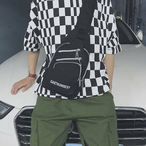 FINDSENSE品牌 韓國 新款 百搭時尚 機車腰包 單肩 錢包 潮流 側背包 斜跨小包包 旅行包