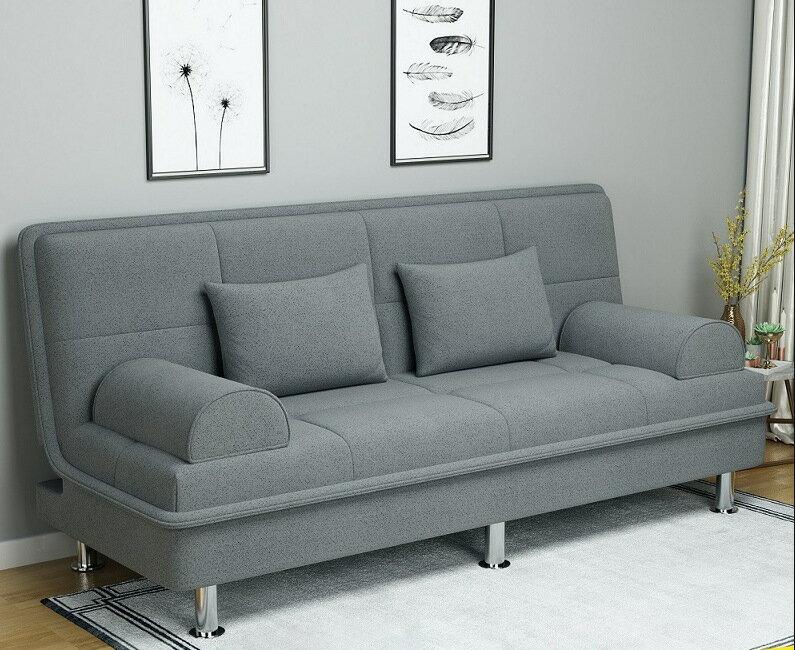 免運 沙發床 多功能折疊沙發床兩用布藝沙發簡易單人客廳出租折疊床懶人小戶型-快速出貨