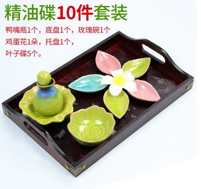 【長方形香薰托盤套裝-1款/組】美容院專用托盤精油碟托盤放產品美容院用品工具-7703003