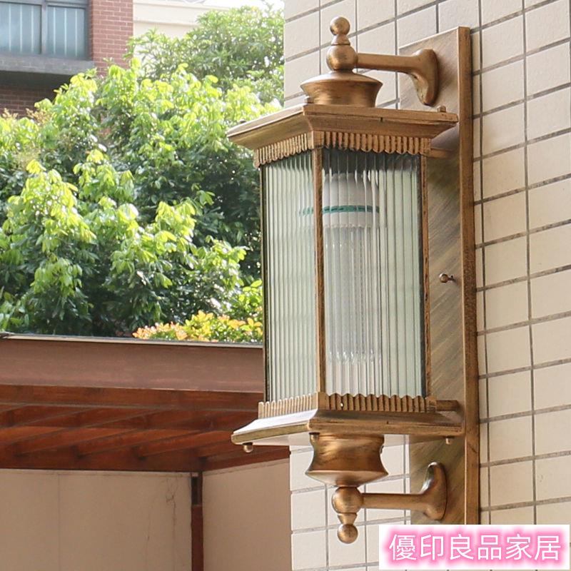 免運 可開發票 壁燈 墻壁燈 陽台戶外燈 防水壁燈 戶外走廊燈 庭院燈 外墻燈戶外壁燈室外防水庭院大門外墻柱子燈新中式別墅陽臺防雨壁燈直銷