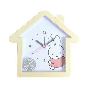 【日本正版】米飛兔 造型鬧鐘 滑動式秒針 靜音鬧鐘 指針時鐘 鬧鐘 Miffy 米菲兔 - 159505