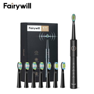 Fairywill E11 電動牙刷 8個杜邦刷頭 五種模式