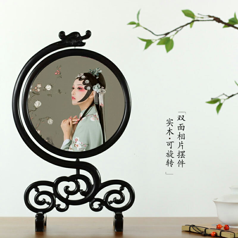 照片定制 中國風古典擺件  新中式古風寫真擺臺 送客戶生日禮品 1