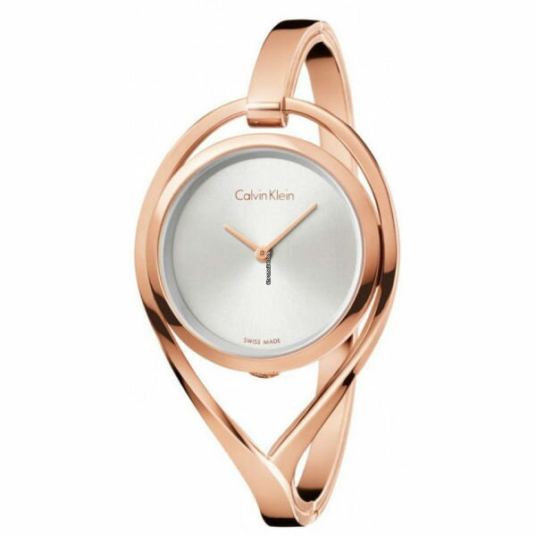 CK 精巧系列(K6L2S616)S版玫瑰金時尚手環腕錶/白面29mm
