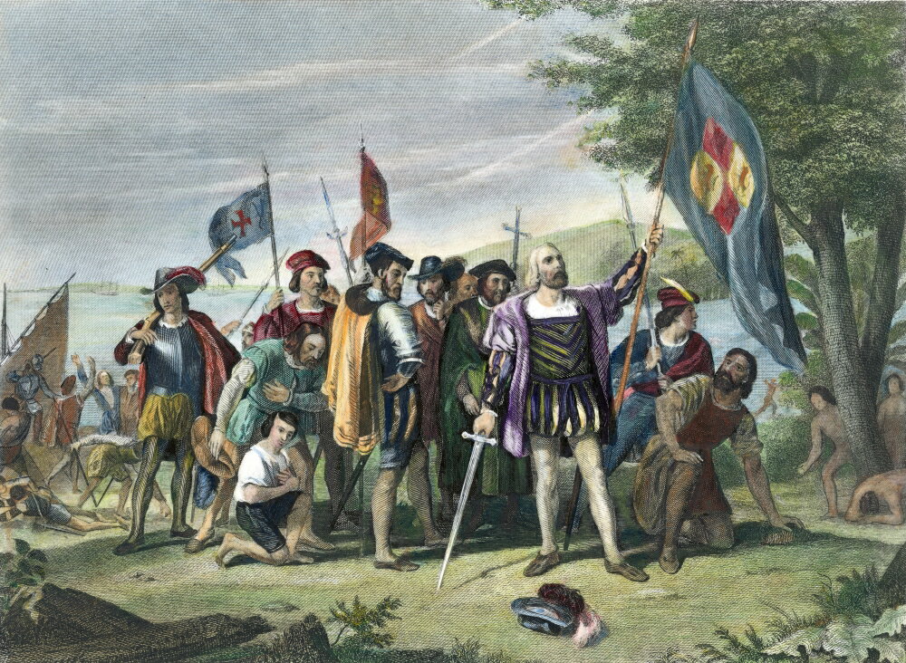 Posterazzi: Columbus San Salvador 1492 The Landing Of Christopher ...