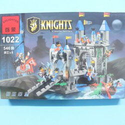 啟蒙積木 1022 獅王吊堡積木 約546片入/一盒入{促1300} 中古世紀獅王城堡騎士系列~跟樂高一樣好玩喔!