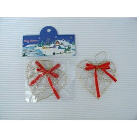 聖誕飾品吊飾.金銀鐵圈心型/一個入(促20)【APP滿額下單10%點數(單一帳號最高1500點)】8/31止