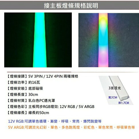現貨 ARGB硬燈條 無顆粒感 三面發光燈條 主板同步燈條 RGB柔光燈條 RGB硬燈條 磁吸式電腦燈條 燈管 | BECOOL比酷 | 樂天 ...
