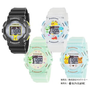 【全館95折】寶可夢 電子錶 手錶 兒童錶 螢光 皮卡丘 日本正版 該該貝比日本精品